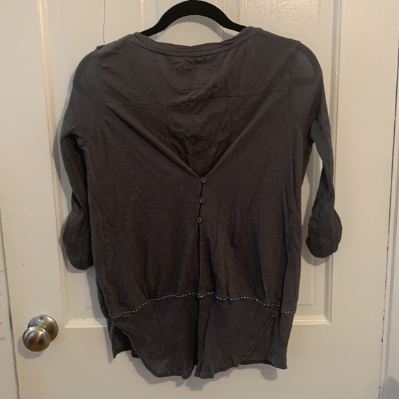 Anthropologie Grey Top - Picture 2 of 3